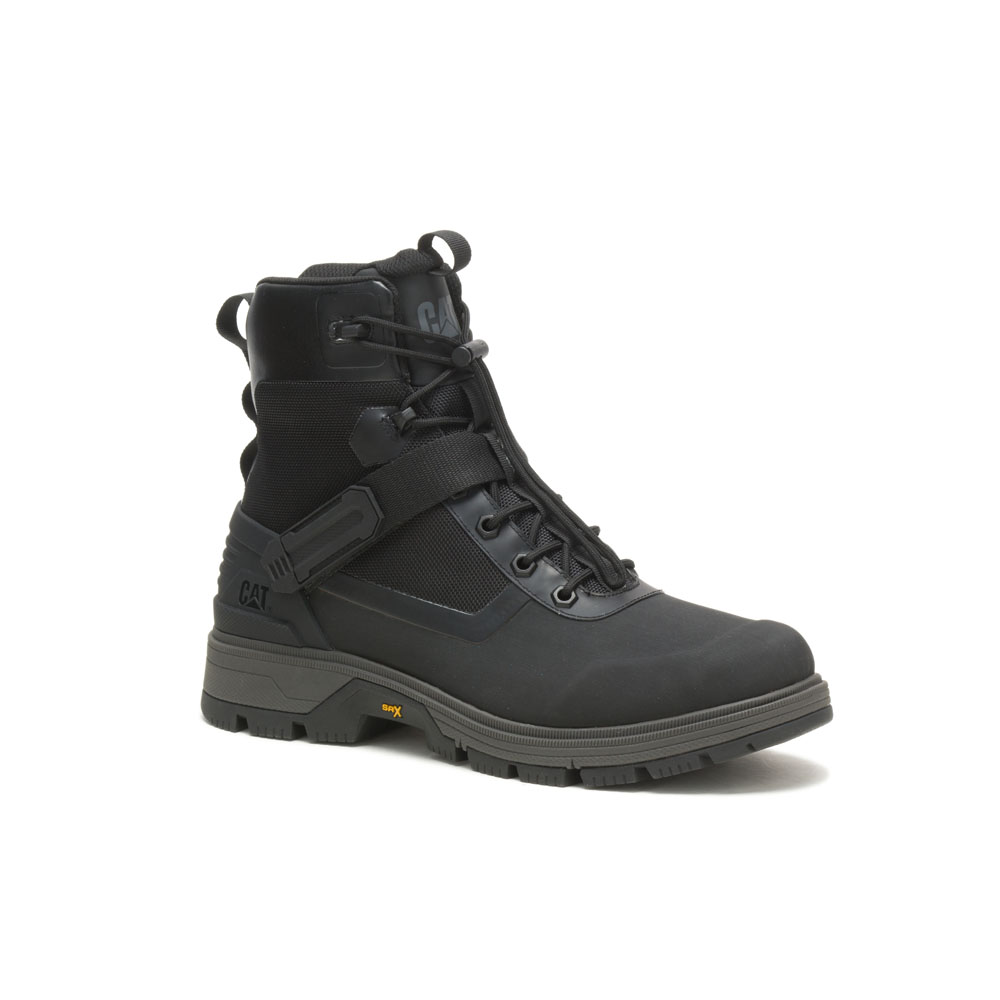 Caterpillar Leverage Buckle Philippines - Mens Walking Boots - Black 05437ZDNQ